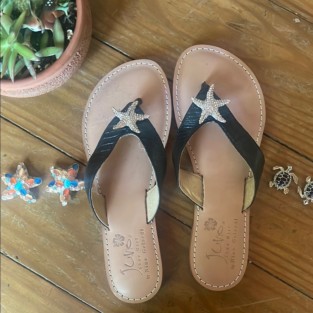 Black Starfish Women's Sandals